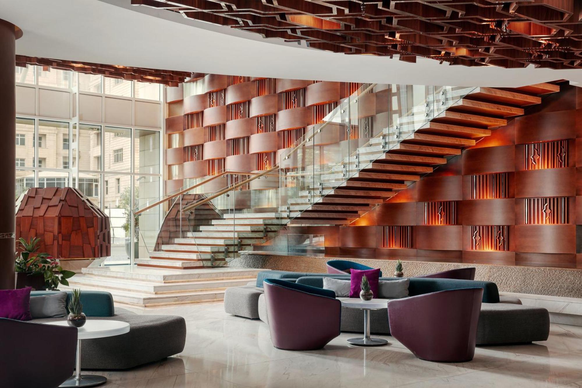 Jw Marriott Absheron Baku Hotel Exterior foto The lobby of the hotel